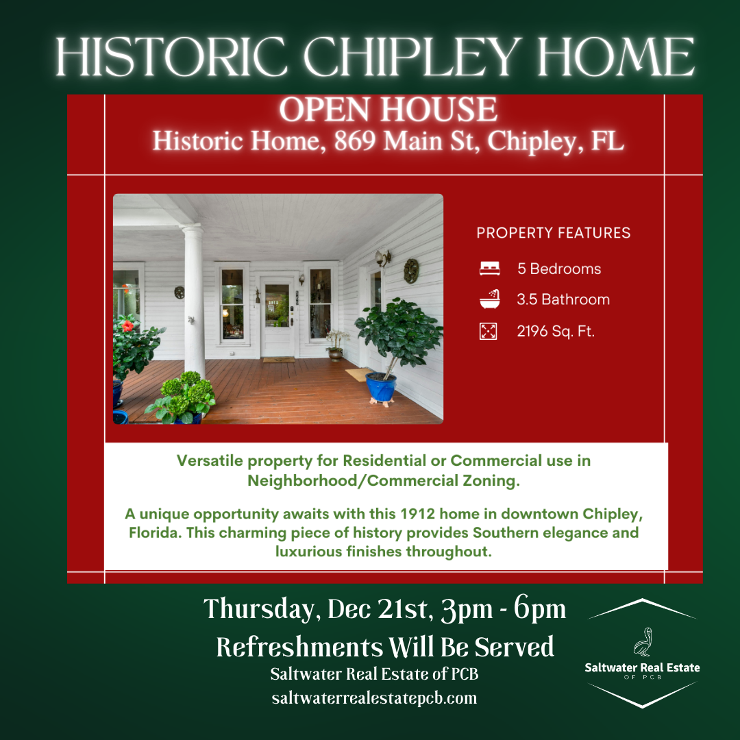 Chipley Historic Home- open house